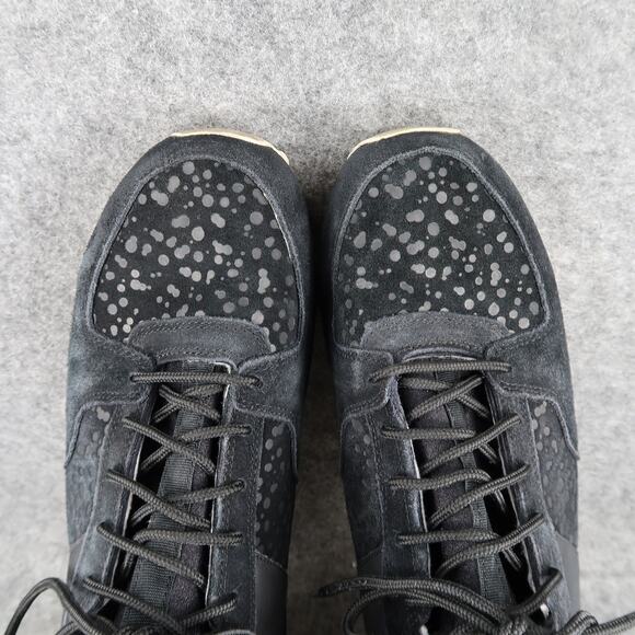 Adidas Shoes Mens 11.5 Military Trail Runner Sneakers Black Leather Primaloft - Picture 9 of 13